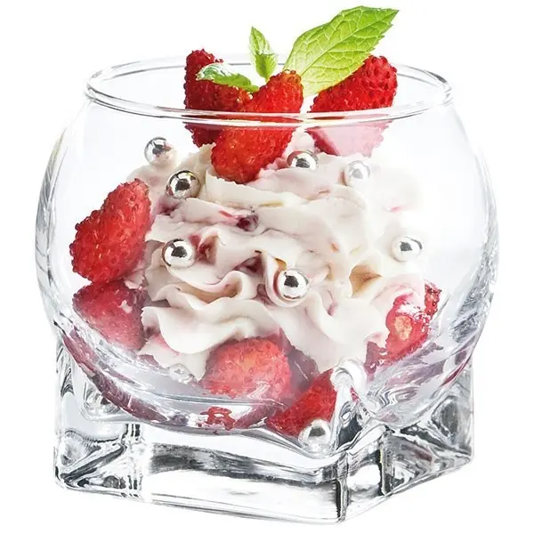 Verrine verre à base carrée 22cl